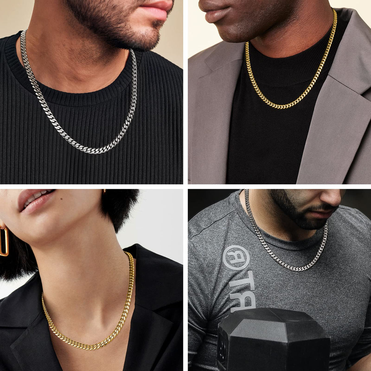 6mm Diamond-Cut Cuban Link Chain A516