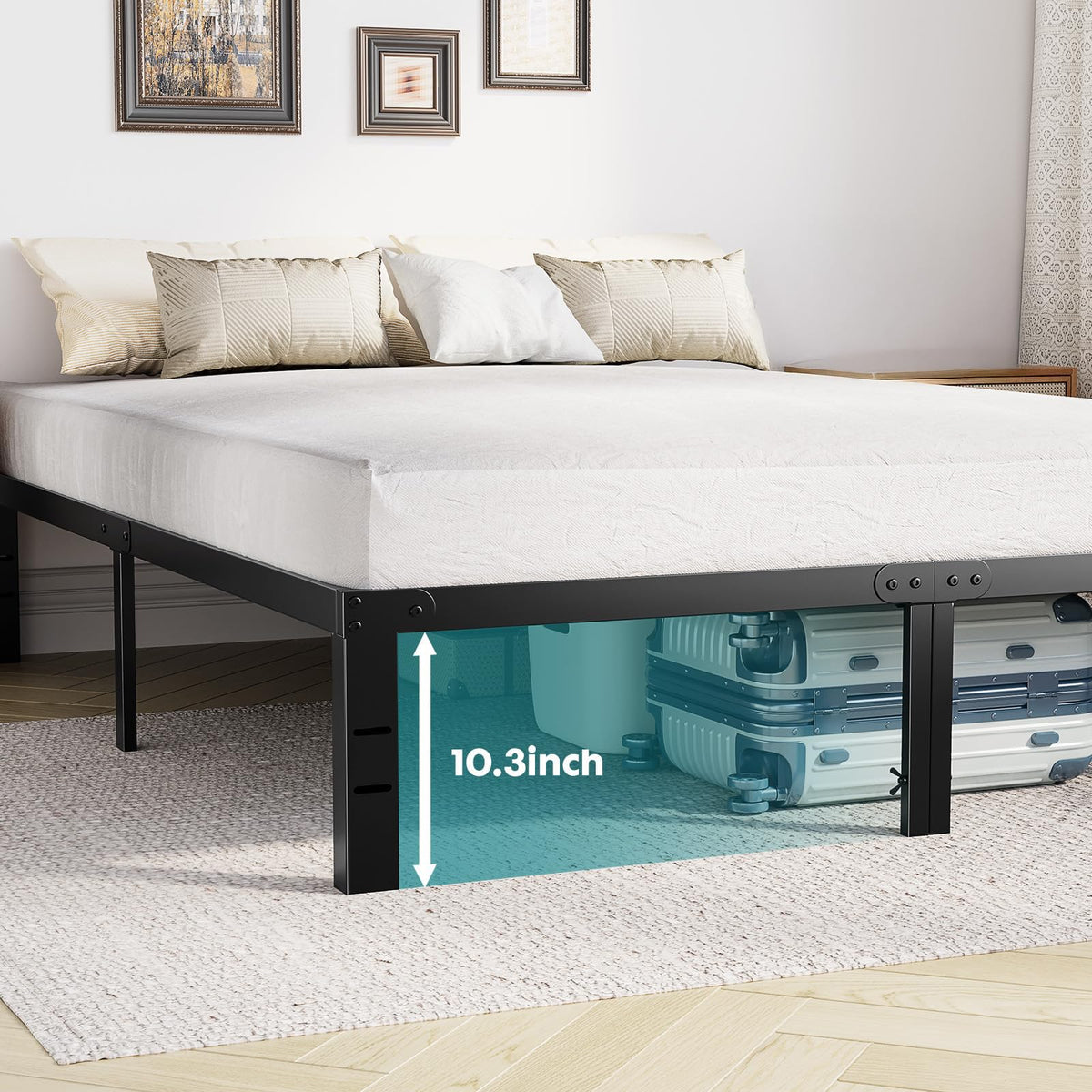 Full 12 Inch Metal Platform Bed Frame B39897