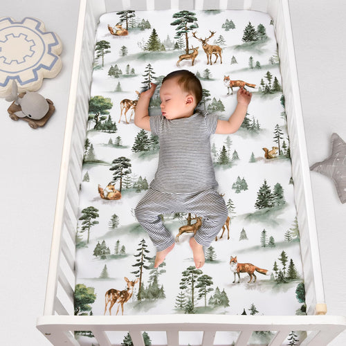 3 Pack Soft Breathable Crib Sheets 28x52 Inches T47331