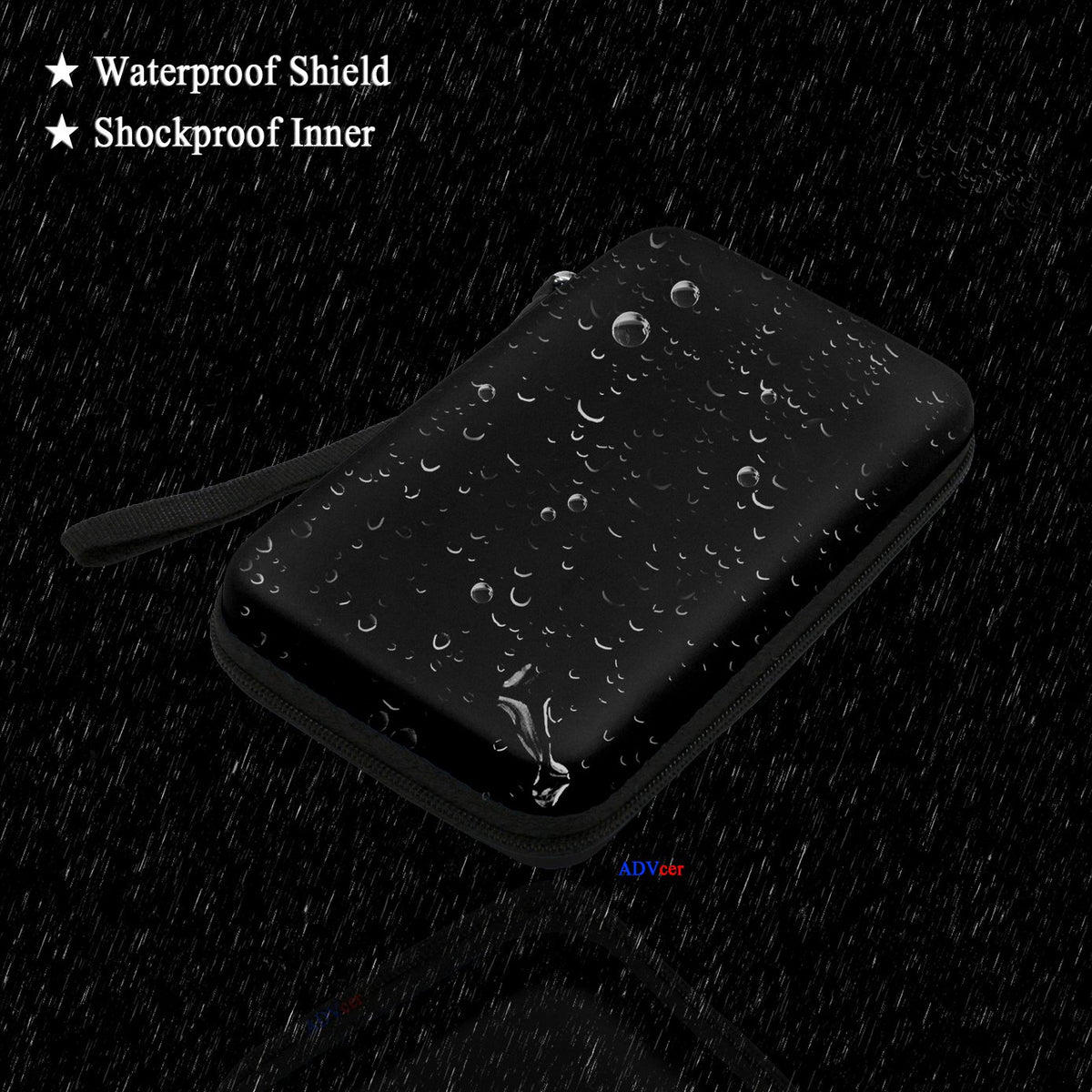 EVA Waterproof Hard Protective Carrying Case with Detachable Wrist Strap P49868