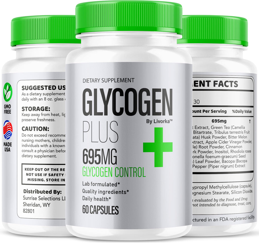 60 Capsules Glycogen Support Pills J87907
