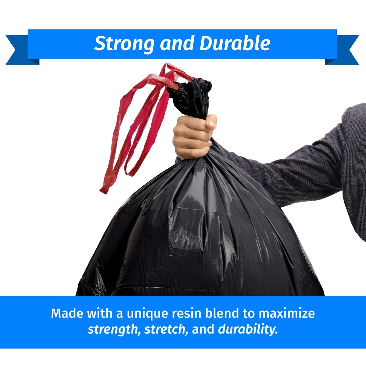 39 Gallon Drawstring Trash Bags K49637