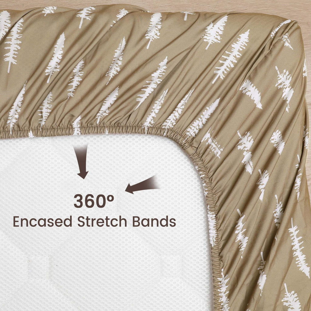 3 Pack Soft Breathable Crib Sheets 28x52 Inches T47331