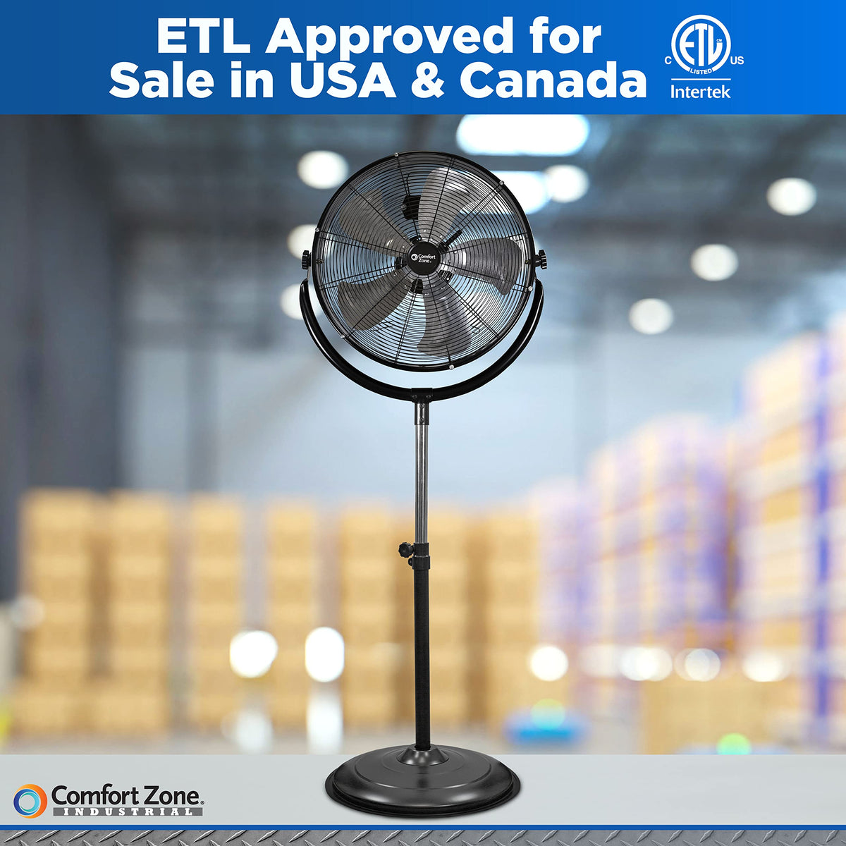 20-Inch High-Velocity Industrial Pedestal Fan E138