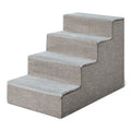 4-Step Non-Slip Grey Dog Steps L1012