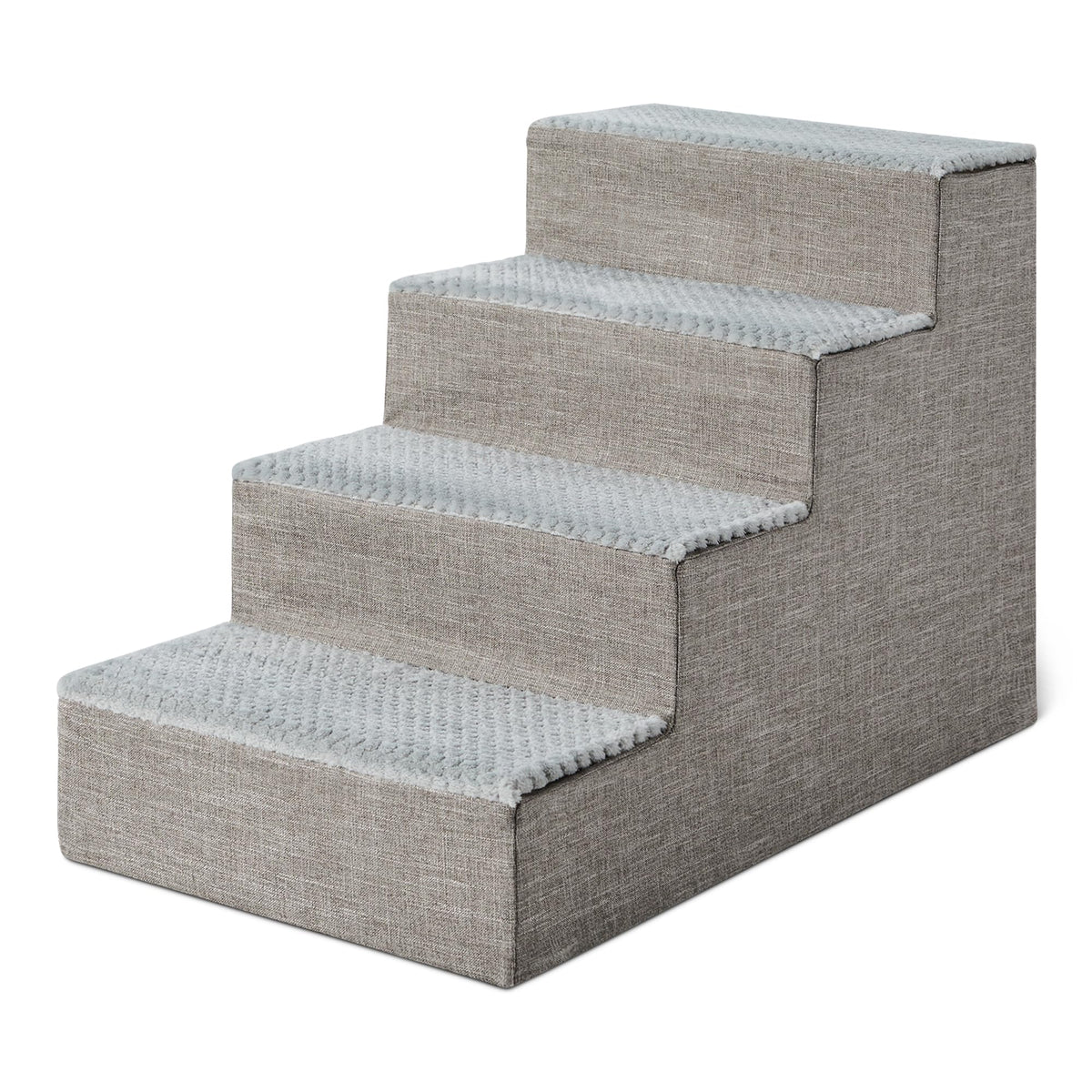 4-Step Non-Slip Grey Dog Steps L1012