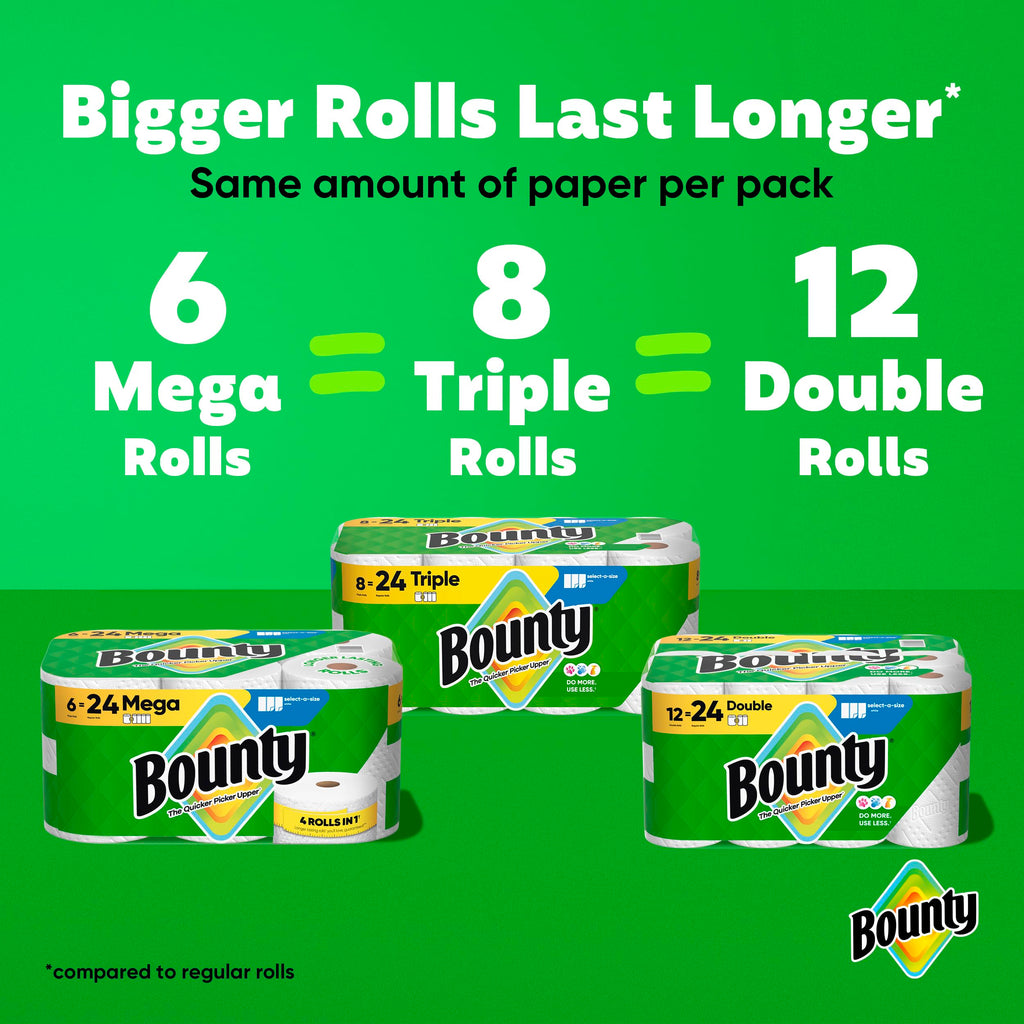 White Paper Towels, 8 Triple Rolls S988501