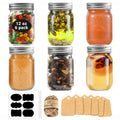 12 oz Glass Canning Jars 6 Pack L329