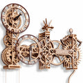 3D Wooden Clock Puzzle Building Kit with 257 Pieces R6278