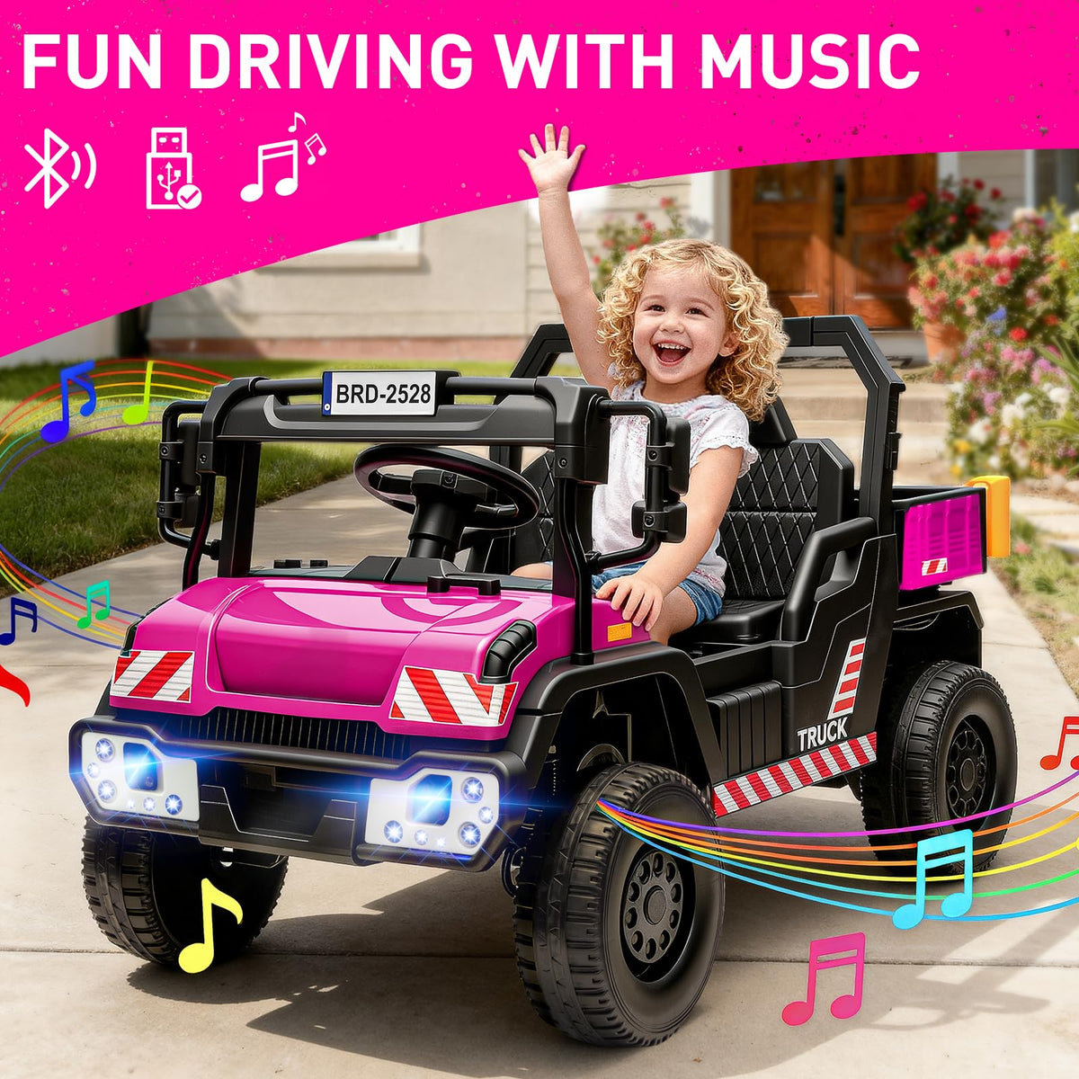 24V Kids Ride On Dump Truck Car with Electric Dump Bed and Remote Control Z71047