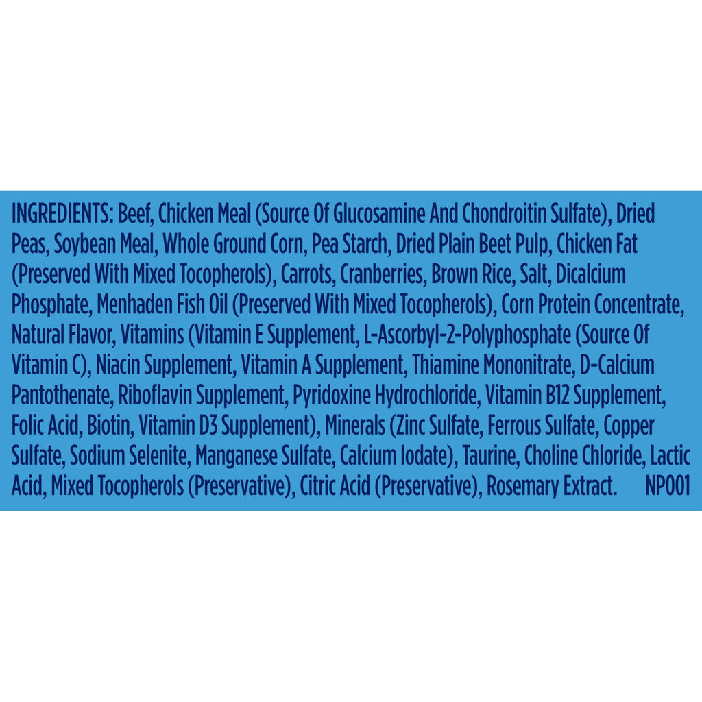 Large Breed Dry Dog Food with Beef 40 lb Bag A354651