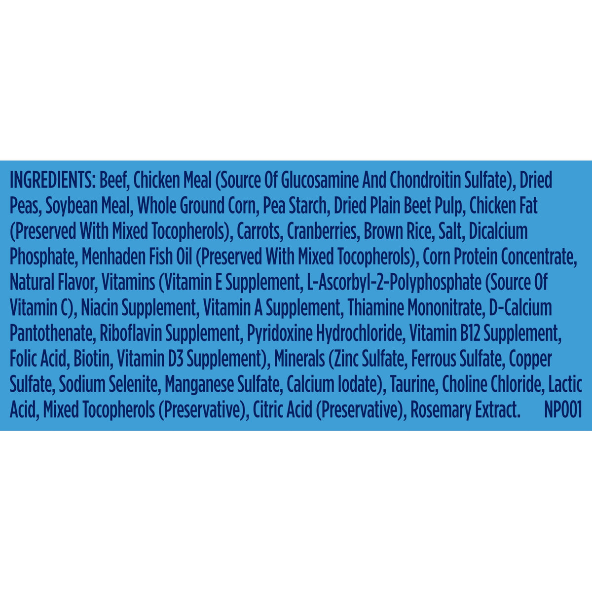 Large Breed Dry Dog Food with Beef 40 lb Bag A354651