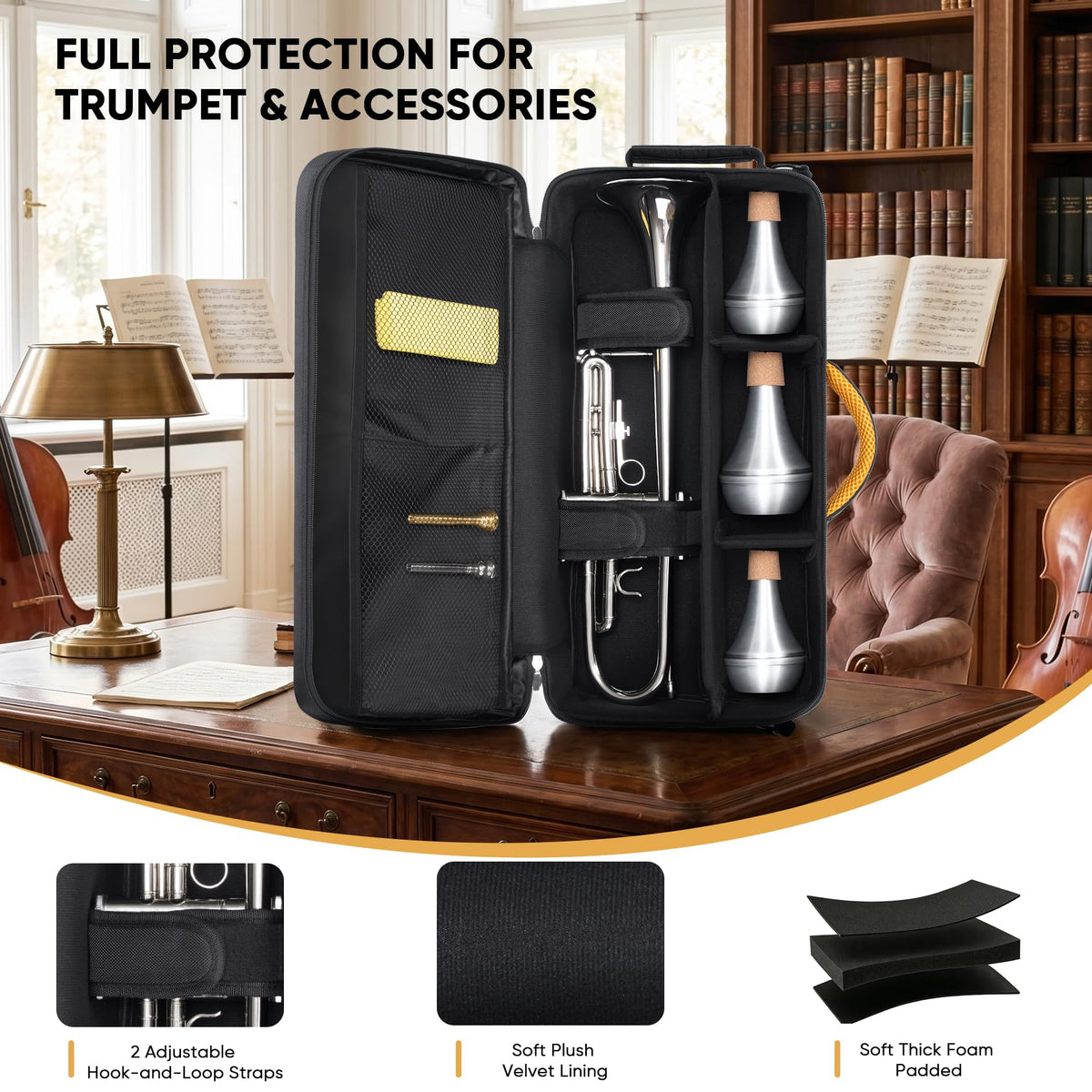 Padded Trumpet Gig Bag with Multi-Pocket Z570