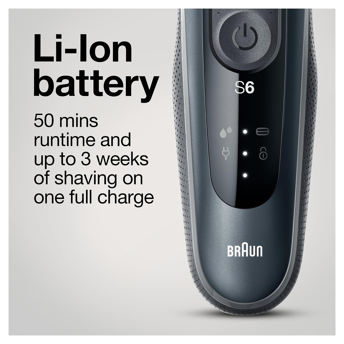 Electric Razor Wet & Dry Rechargeable Cordless Foil Shaver Black B698760