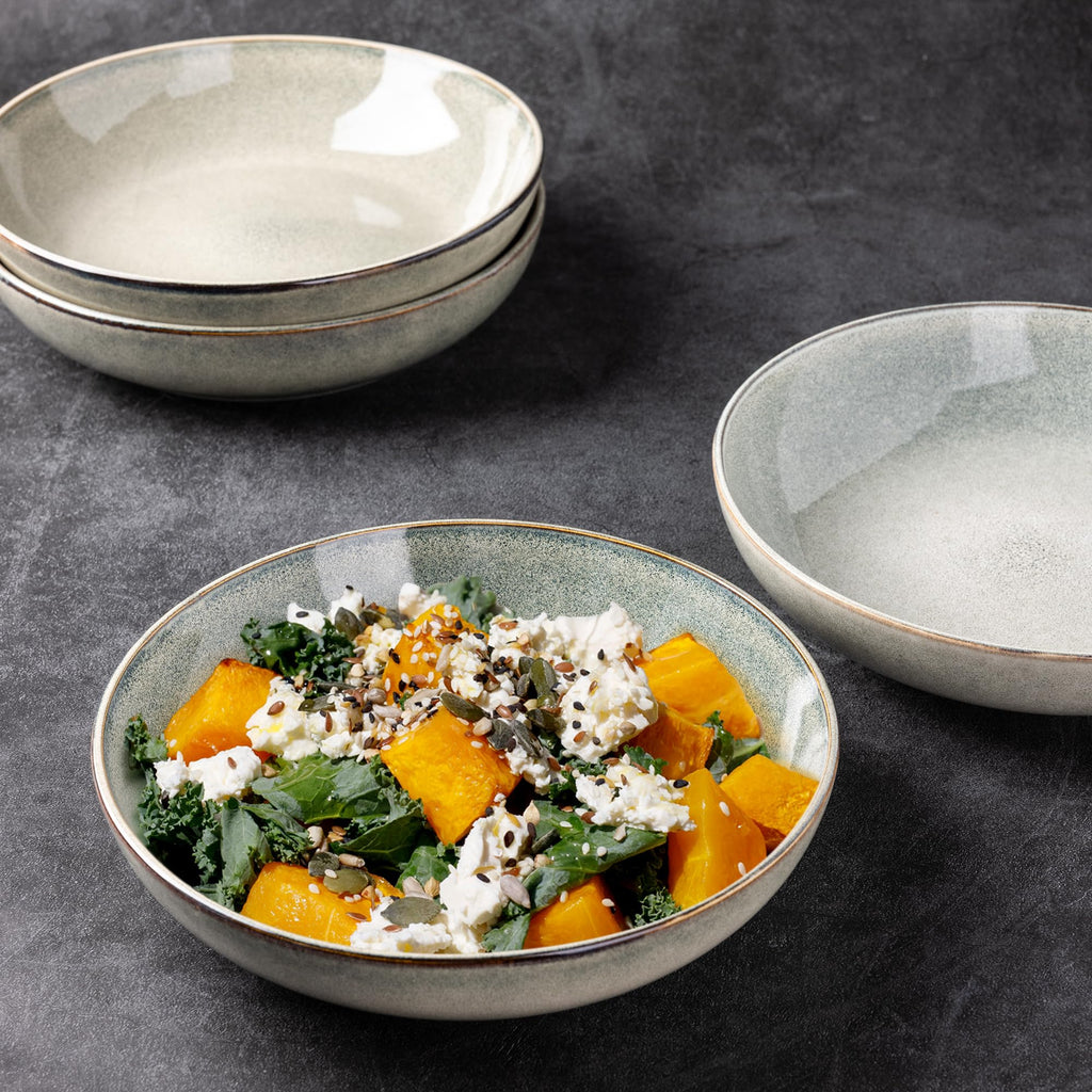 Ceramic Pasta Bowls Set of 4 P6955