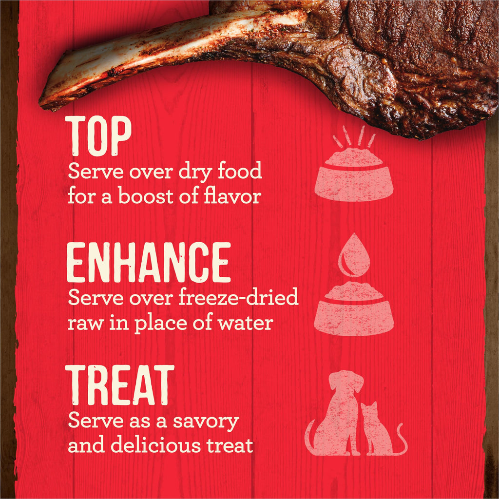Grain Free Beef Bone Broth Dog and Cat Food Topper 16 oz R135