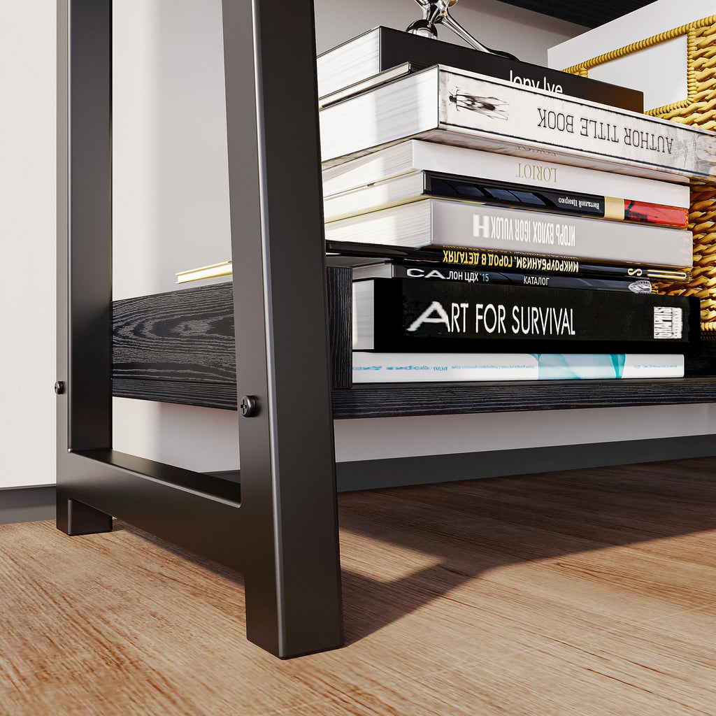 5-Tier Industrial Ladder Shelf Bookcase O13923