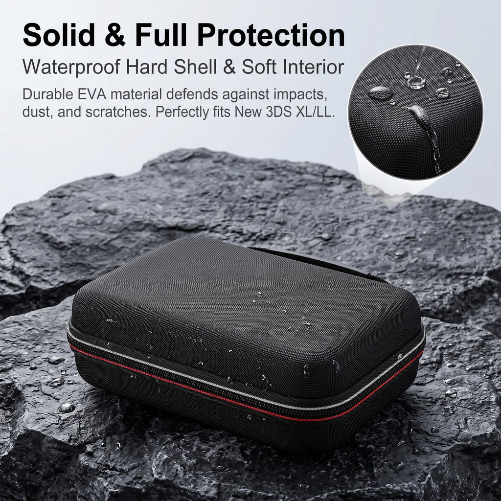 Carrying Case for New 3DS XL LL with Hard Shell and Charging Cable S254